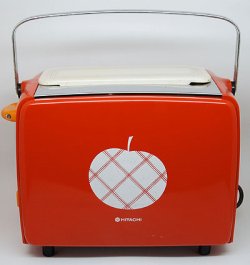 画像1: 日立リンゴ柄トースター
