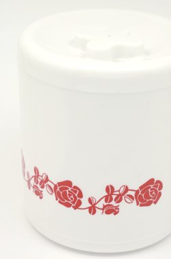 画像1: 保存容器 キャニスター 薔薇柄