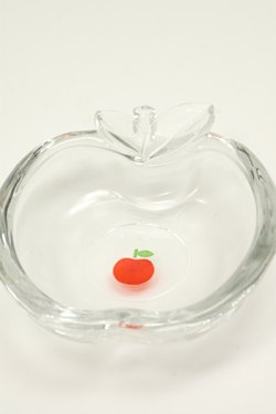 画像2: ソガガラス リンゴ形 小鉢/灰皿/小物入