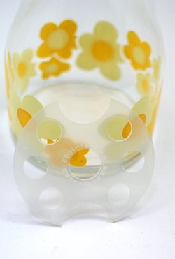 画像5: ササキガラス ガラスピッチャー カラフェ 花柄