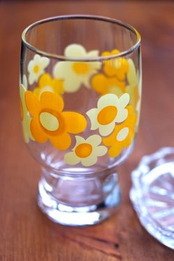 画像2: ササキガラス 花柄グラス コースターSET