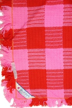画像2: コタツ上掛 コタツカバー 西川 赤×ピンク