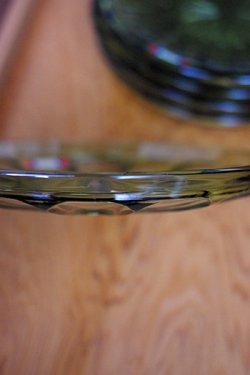 画像4: ノリタケ ヤングカラー カットガラス平皿 グリーン
