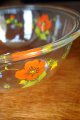 ナルミ 耐熱ガラス花柄ボウル クックマミー