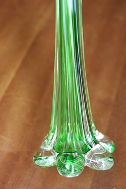 画像3: 花瓶 一輪挿し ガラスグリーン 