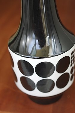 画像3: 花瓶  白黒水玉