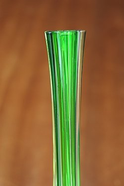 画像2: 花瓶 一輪挿し ガラスグリーン 