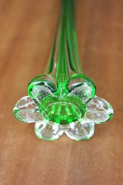 画像4: 花瓶 一輪挿し ガラスグリーン 
