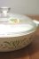 画像1: ナルミ ネオセラム クックマスター丸形20cm 緑花模様 (1)