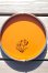 画像3: 花模様オレンジ 丸いお盆 (3)