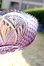 画像3: ガラス鉢 紫花模様20cm (3)