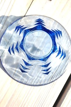 画像4: ガラス小鉢 青三角11.5cm