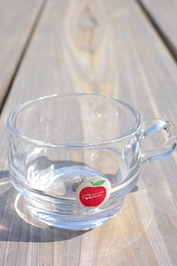 画像3: ソガガラス カップ＆リンゴ形ソーサー クリア