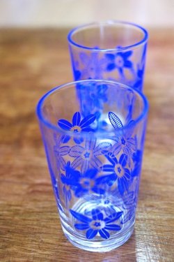 画像1: 青花柄グラス