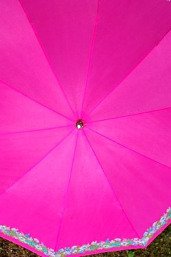 画像3: 折り畳み傘 ピンク花柄