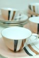 NARUMI CHINA ナルミ カップ＆ソーサー 茶系ライン