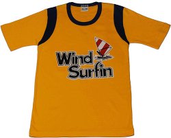 画像1: T-シャツ　Wind Surfin黄色