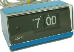 画像1: COPAL(コパル)パタパタ時計 青