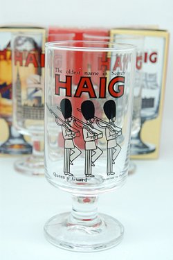 画像1: ノベルティグラス ヘイグ(HAIG)足付きマジックグラス