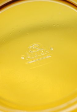画像2: アデリアグラス(ADELEX)カップ＆ソーサー アンバー 小皿付