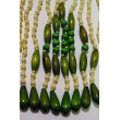 画像2: イズミヤ趣味の珠のれん ビーズ暖簾 グリーン 85cm×30cm (2)
