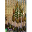 画像1: イズミヤ趣味の珠のれん ビーズ暖簾 グリーン 85cm×30cm (1)