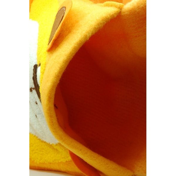 画像2: 膝掛け チェアーフレンド キューティー オレンジ くま (2)