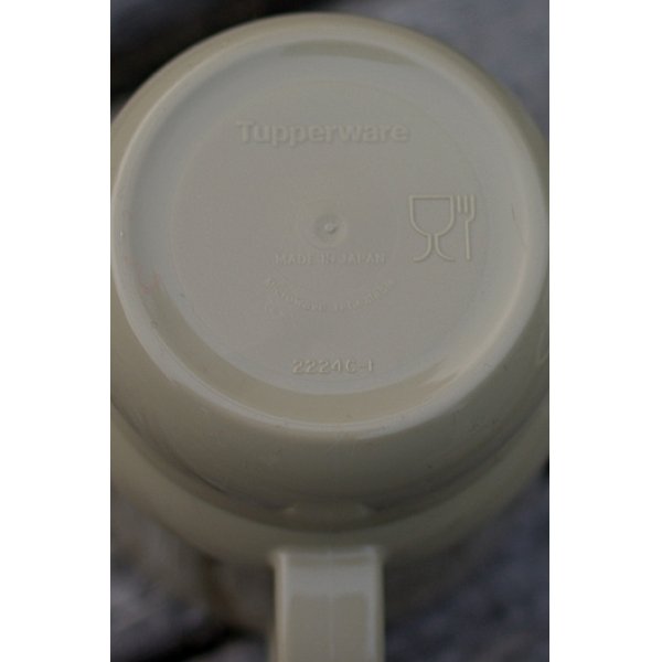 画像2: タッパーウェア  スタッキングマグカップ(クリーム/ブラウン） (2)