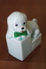 画像: 摂津信用金庫 陶器貯金箱 犬
