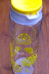 画像: 象印 フリーザーポット 耐熱ガラス レモン柄
