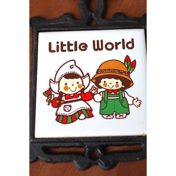 画像3: タイル鍋敷き Little World (3)