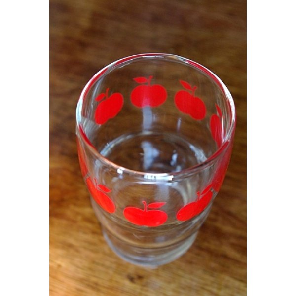 画像2: ササキガラス りんご柄グラス (2)