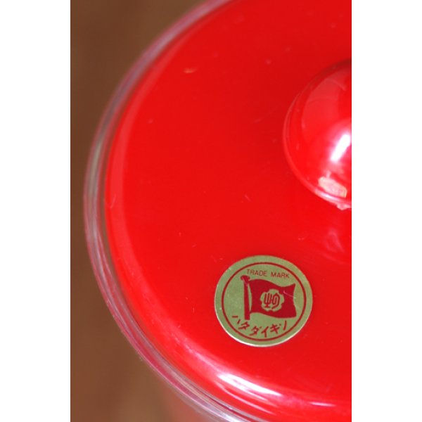 画像3: ハタ印 保存容器 カラーキャニスター 赤(大/小)スプーン付  (3)
