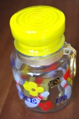 画像: アデリアグラス 保存瓶 キャニスター ボーリングと花