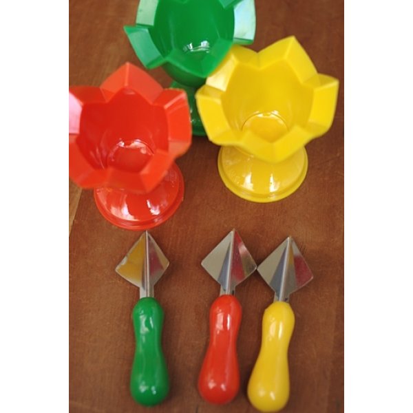 画像3: 卵花型切器(赤/緑/黄色) (3)