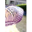 画像3: ガラス鉢 紫花模様20cm (3)