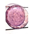 画像2: ガラス皿 紫花模様21cm (2)