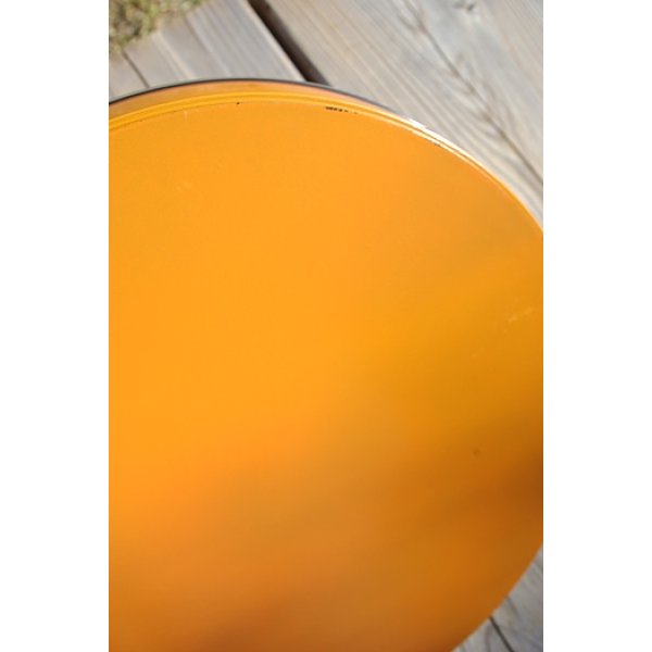 画像3: お盆 オレンジ チューリップ柄 丸いお盆 (3)