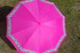 画像: 折り畳み傘 ピンク花柄