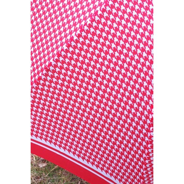 画像3: 折り畳み傘 赤地 白の連続模様 (3)