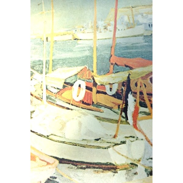 画像2: 絵画お盆 ヨット (2)