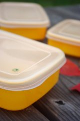 画像: タケヤプラスチック 保存容器 黄色 3SET
