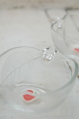 画像: ソガガラス リンゴ形小鉢 小皿 クリア