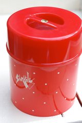 画像: ワールド印 保存容器 キャニスター 水玉赤