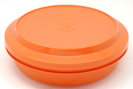画像: ビンテージタッパーウェア 保存容器 オレンジ