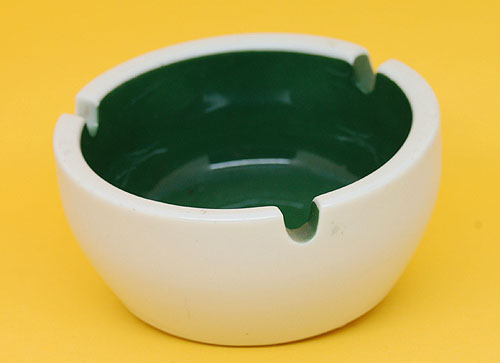 画像: 灰皿 excellent fine china 白×緑