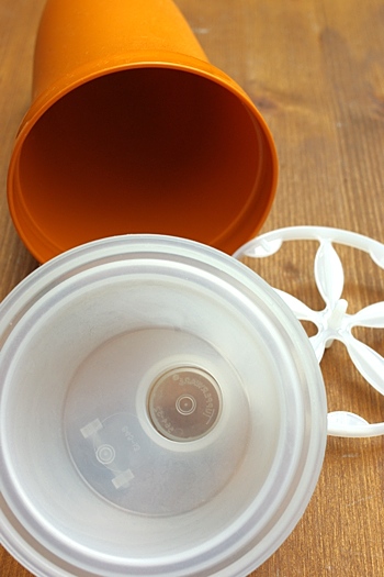 画像: ビンテージタッパーウェア 仕切り付きボトル オレンジ