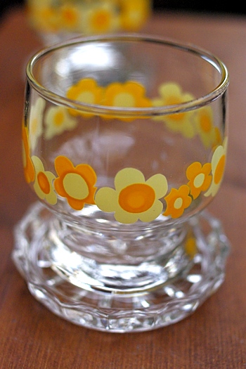 画像1: ササキガラス 花柄グラス コースターSET (1)