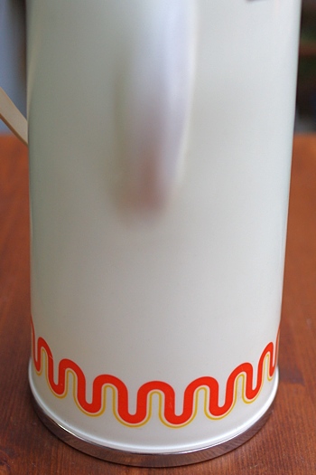 画像: ダイヤ魔法瓶 オレンジ波形ライン 保温水筒