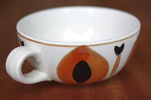 画像: ロジエ(Rosier)大きなカップ＆ソーサー スープカップ